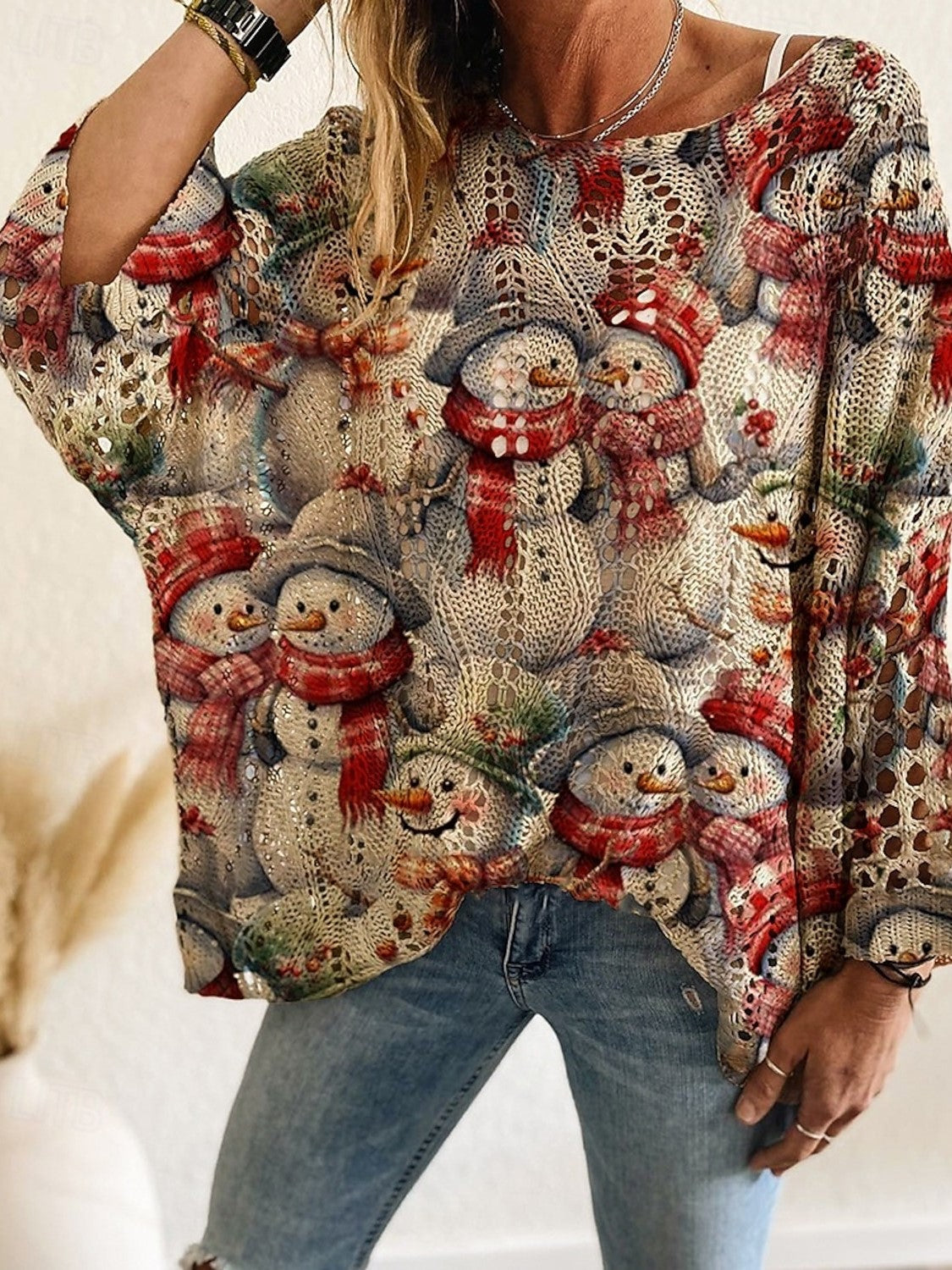 New In Women's Soft Crocheted Sweater (Buy 2 Free Shipping)