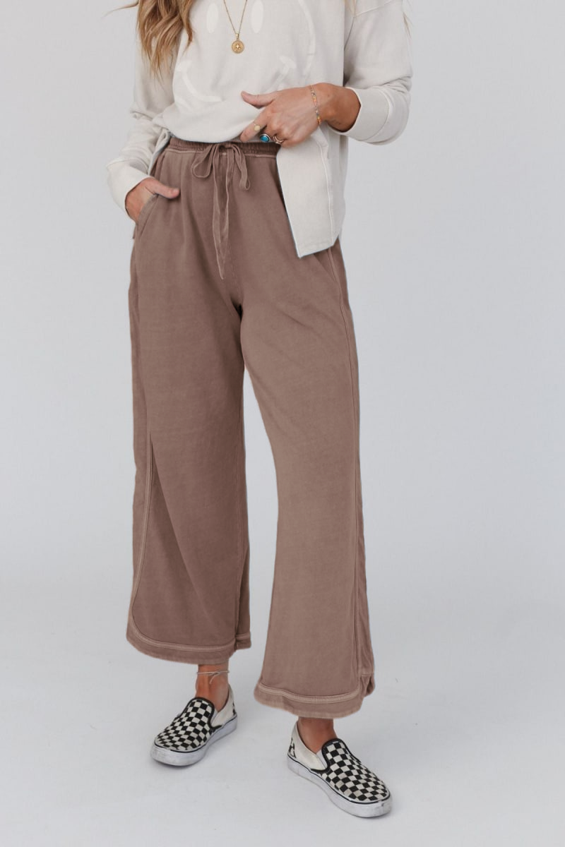 So Comfy Wide Leg Pant Cropped Length