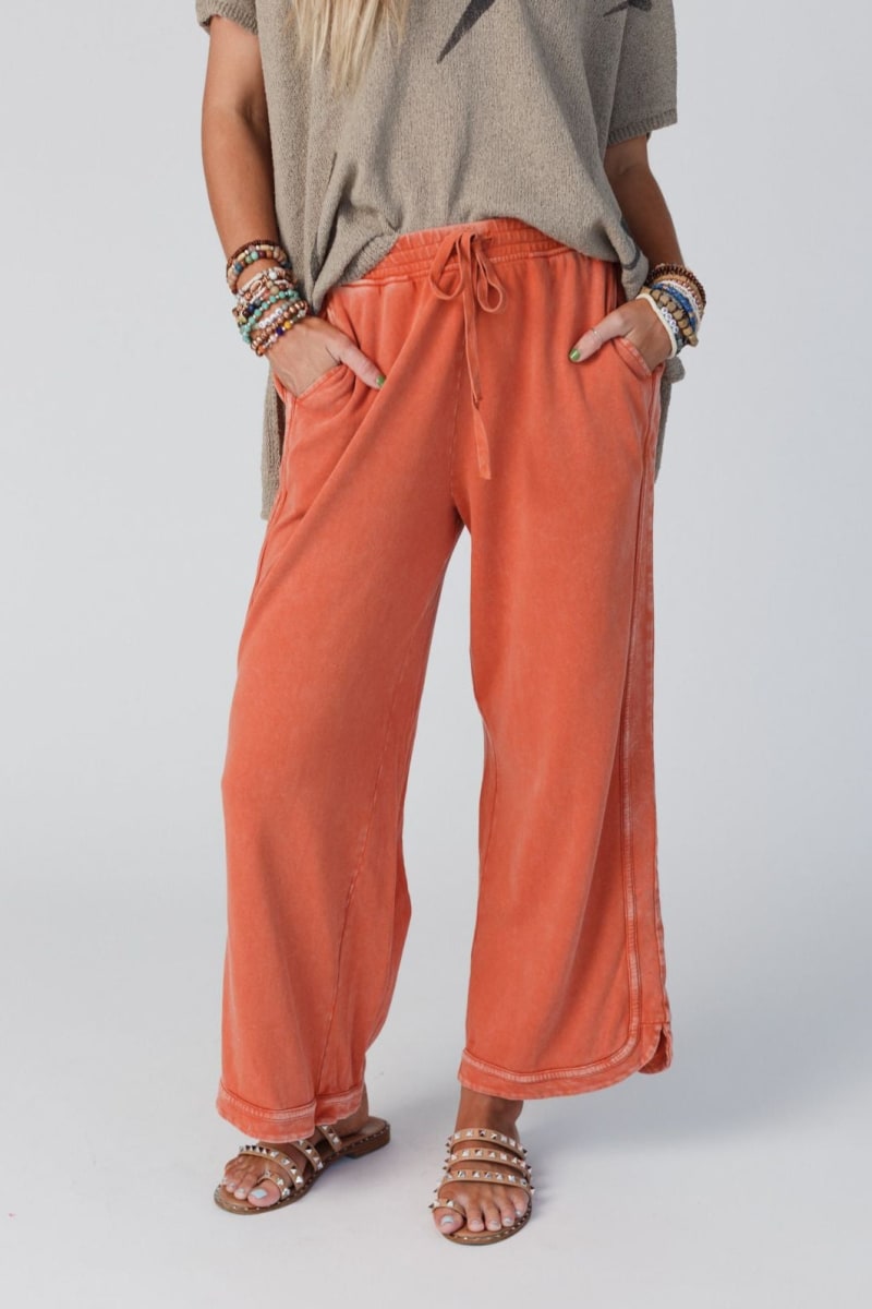 So Comfy Wide Leg Pant Cropped Length