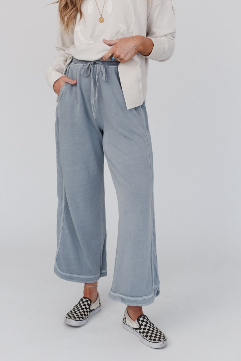 So Comfy Wide Leg Pant Cropped Length