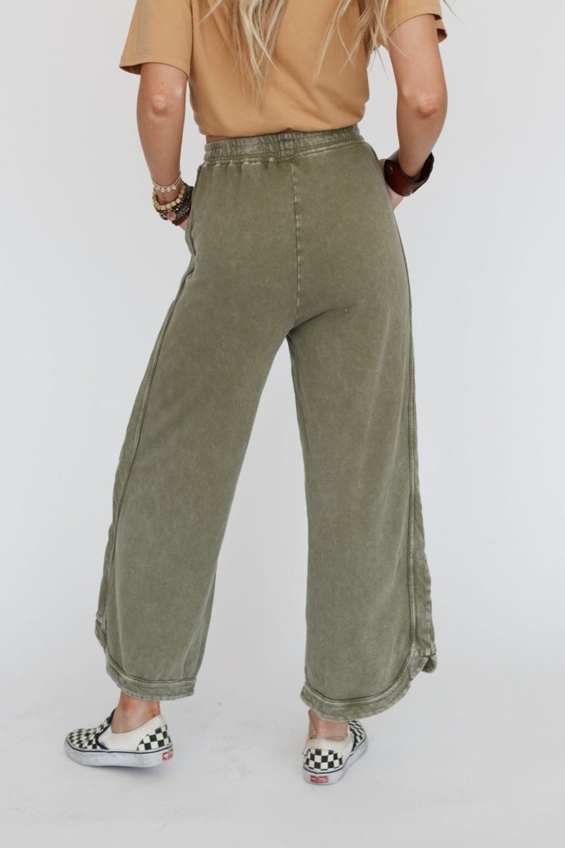 So Comfy Wide Leg Pant Cropped Length