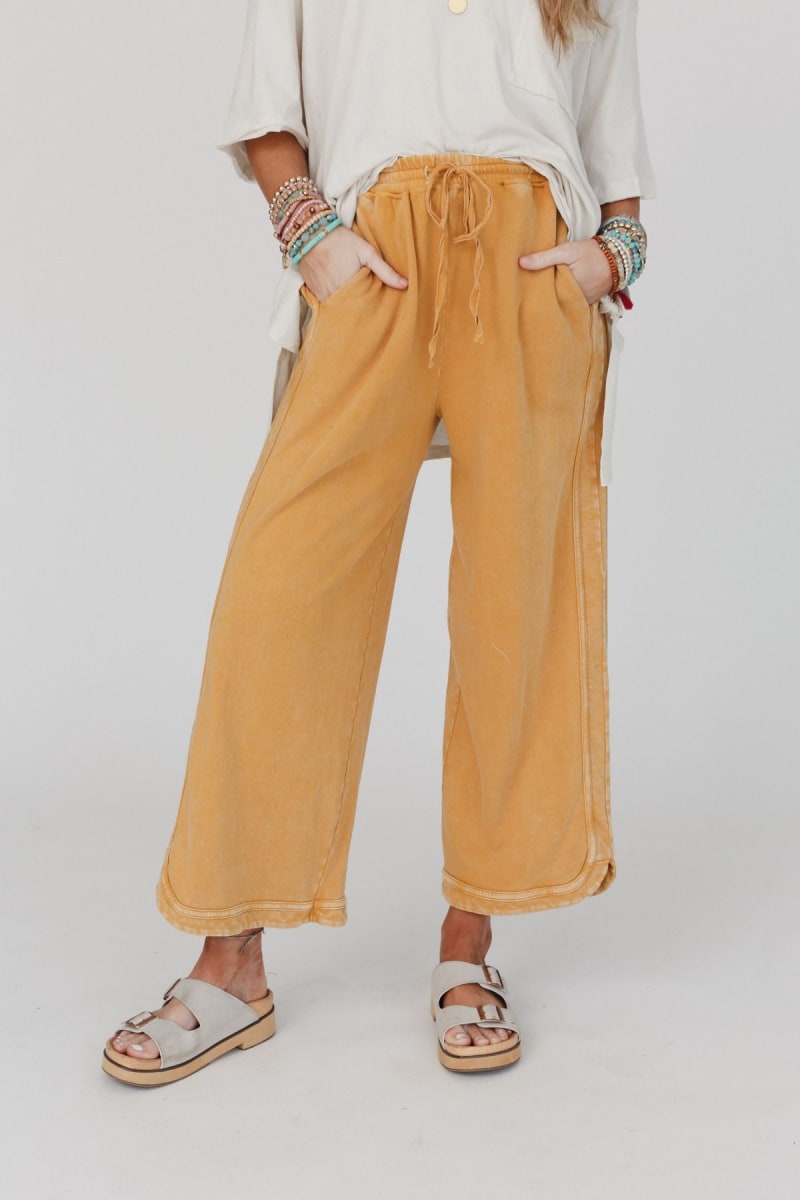 So Comfy Wide Leg Pant Cropped Length