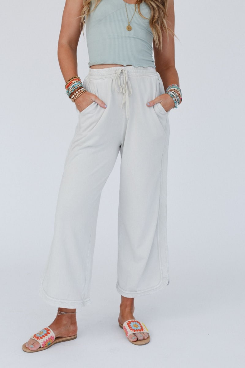 So Comfy Wide Leg Pant Cropped Length
