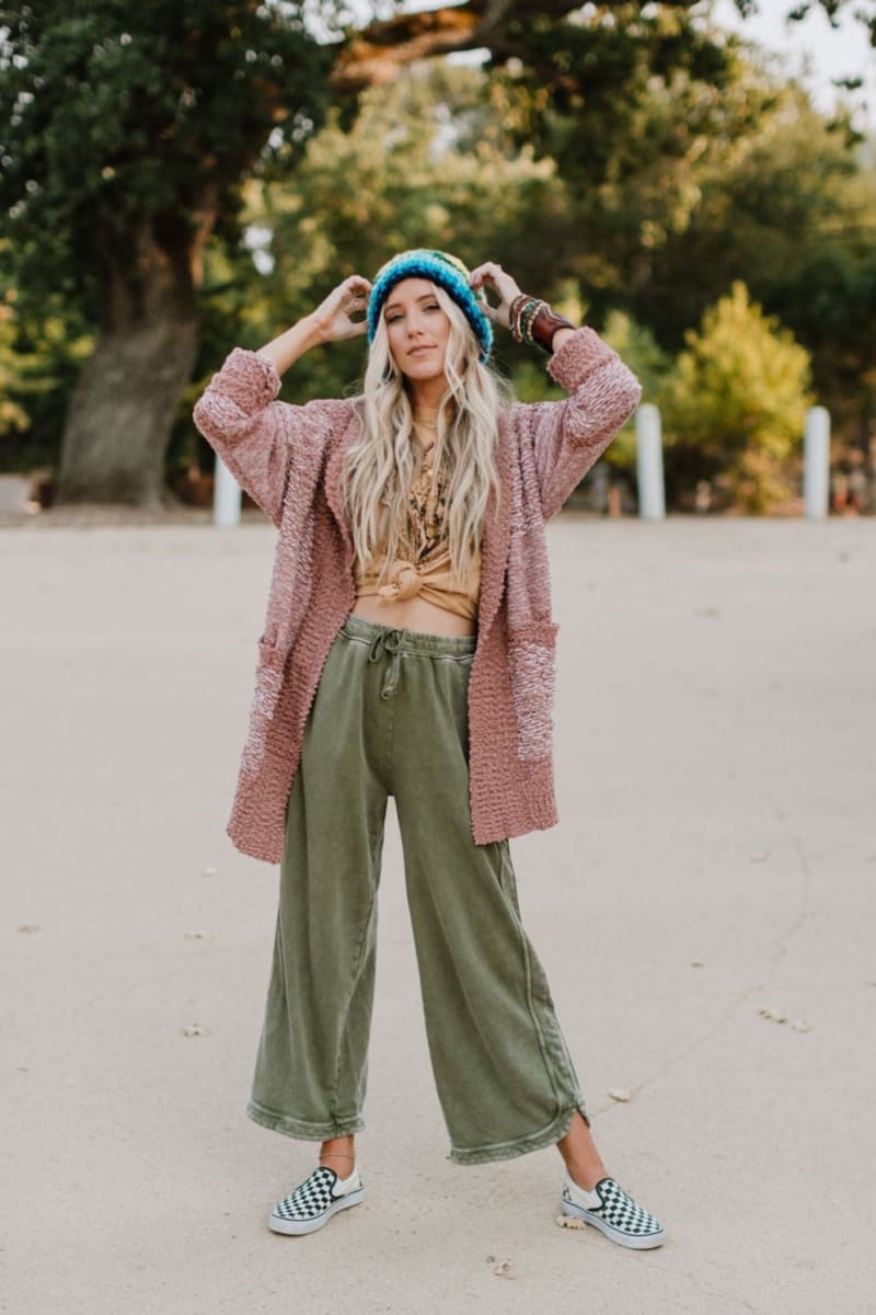 So Comfy Wide Leg Pant Cropped Length